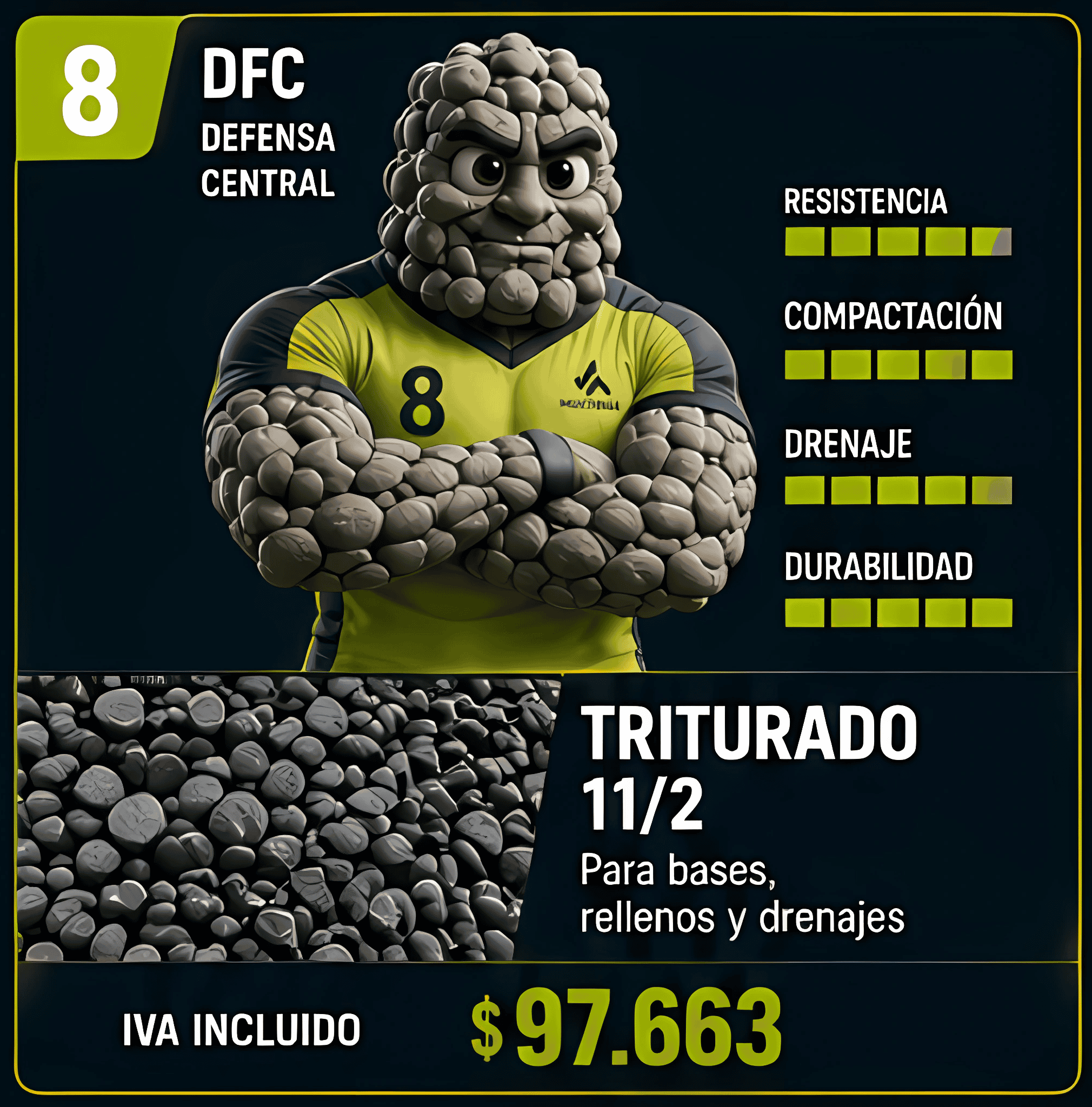 Triturado 1 1/2