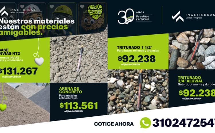  Materiales granulares con descuento